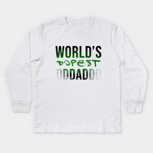 World's dopest dad Kids Long Sleeve T-Shirt